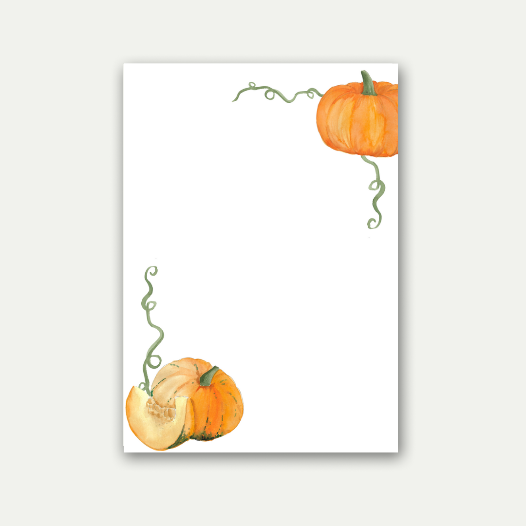 Pumpkin Patch Stationery Cards - Set of 10
