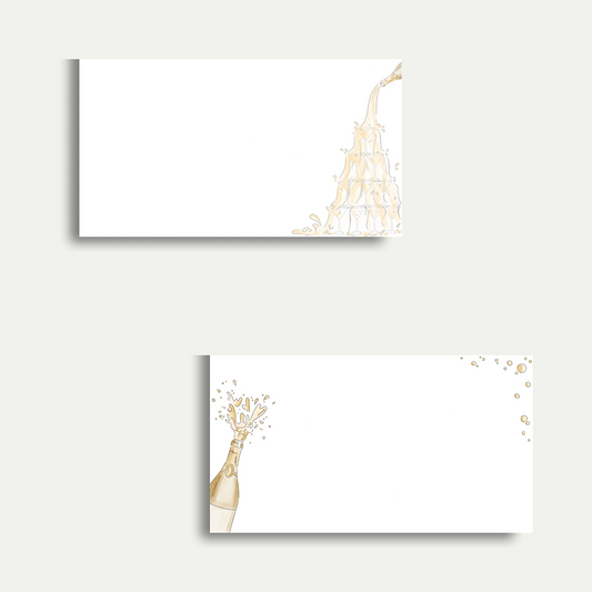 Champagne Tower Place Cards - Set of 10