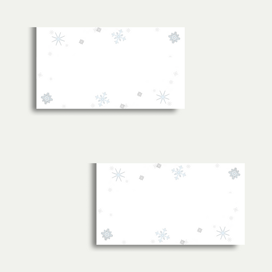 Snowflake Place Cards - Set of 10