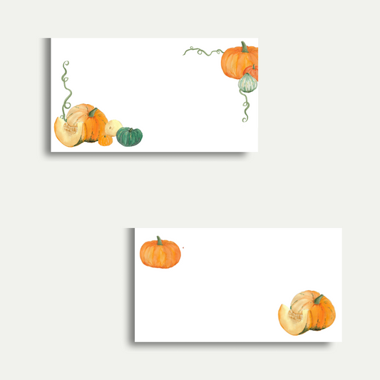 Pumpkin Place Cards - Set of 10