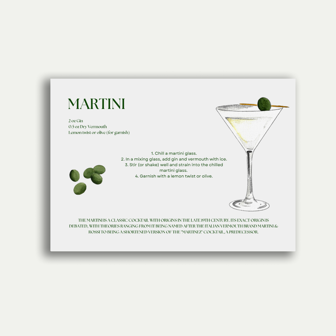 Martini Postcard