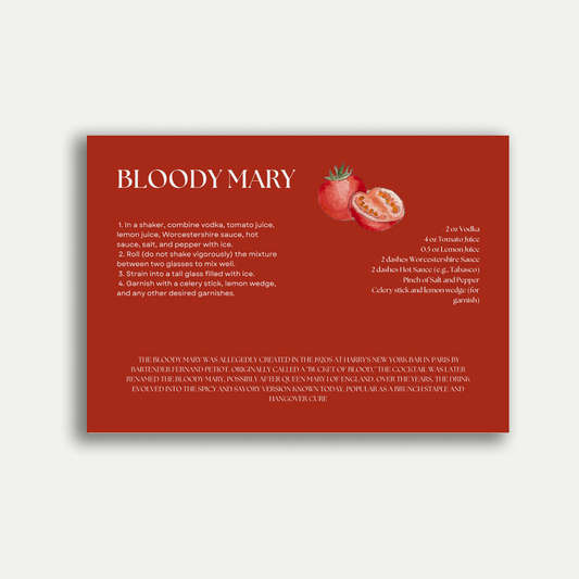 Bloody Mary Postcard