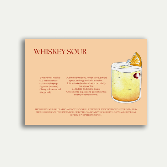 Whiskey Sour Postcard