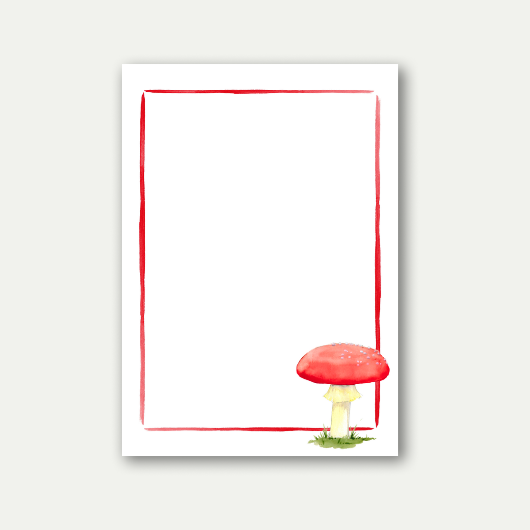 Lucky Mushroom Stationery Cards - Set of 10