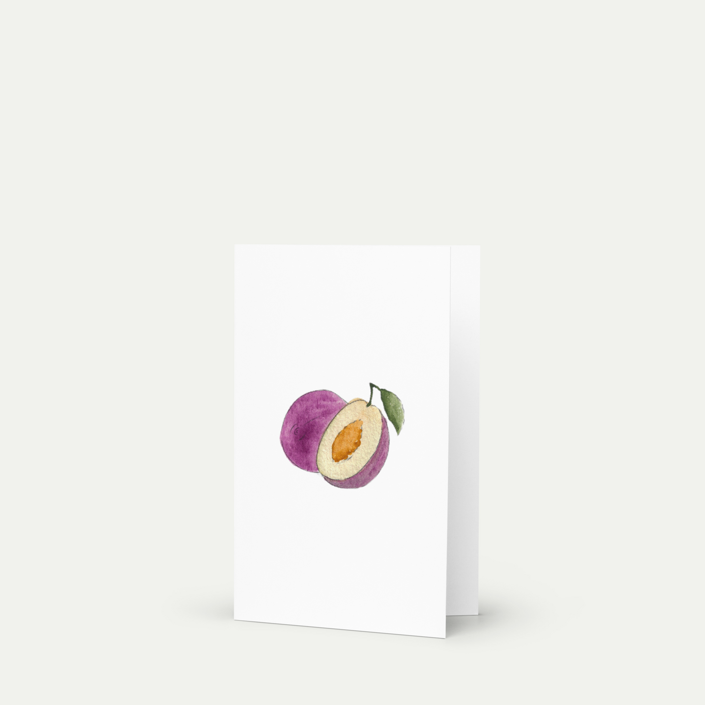 Plum Greeting card