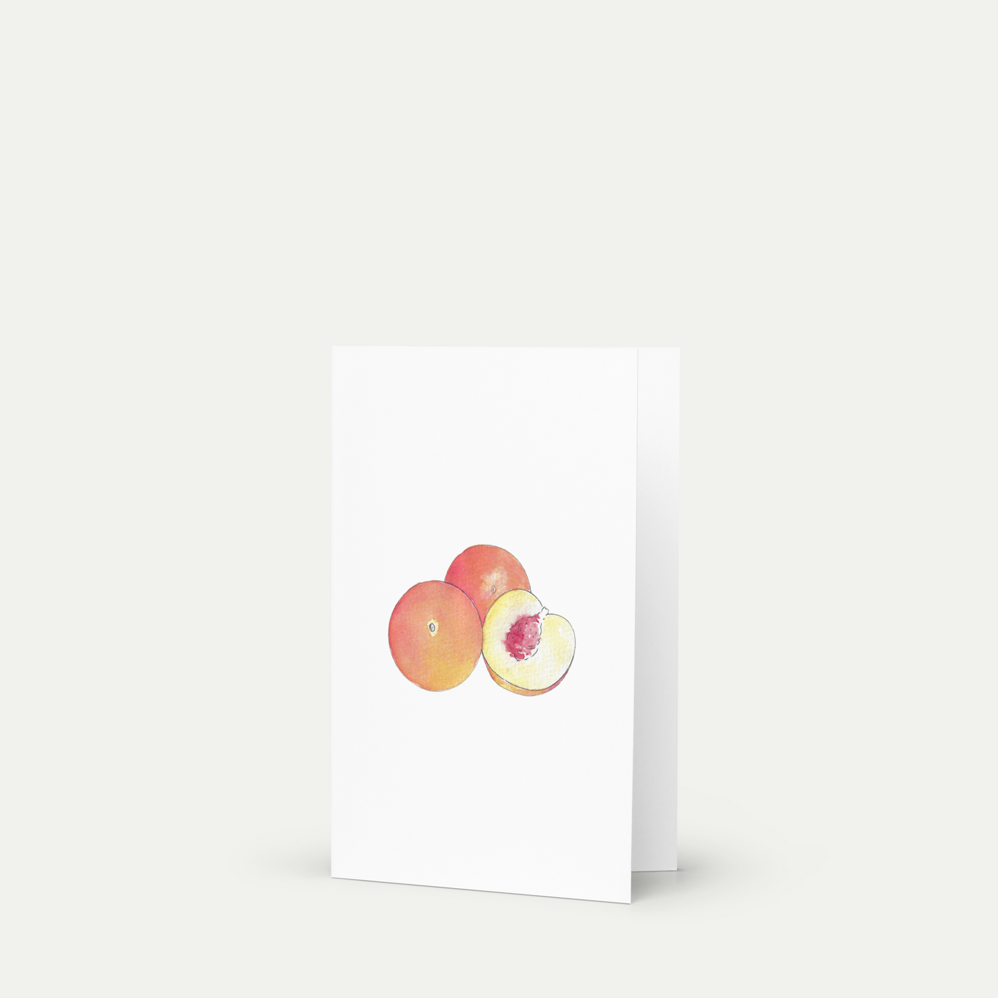 Peach Greeting card