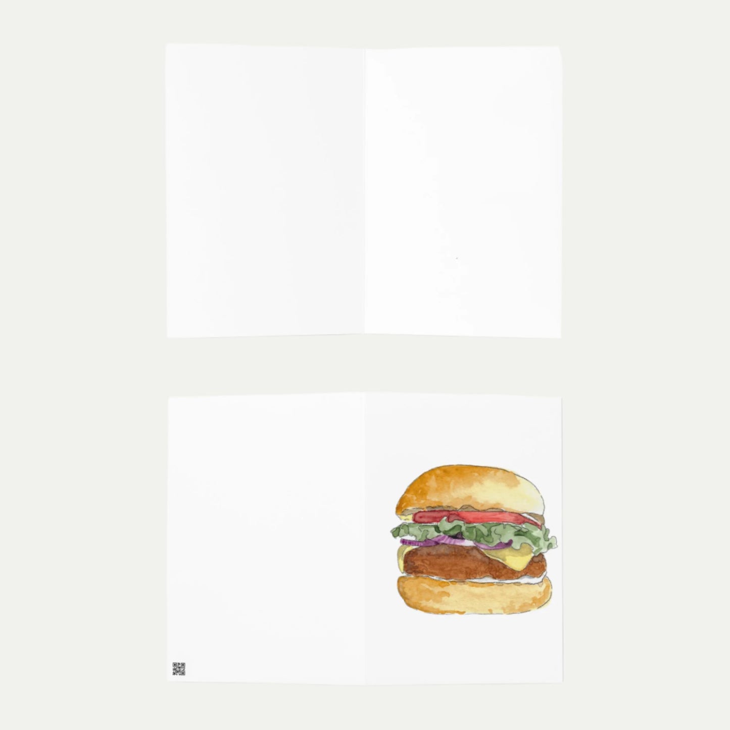 Burger Greeting Card