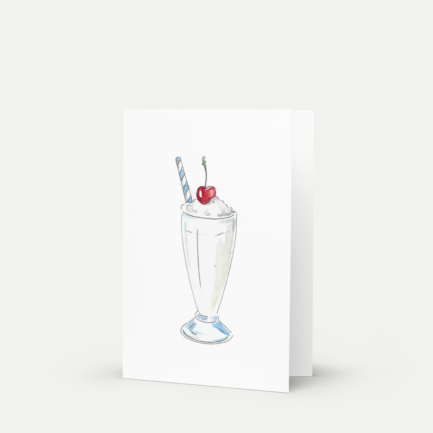 Vanilla Milkshake Greeting Card