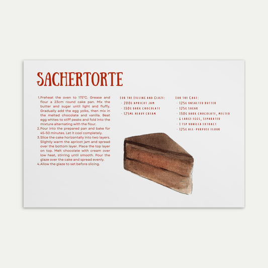 Sachertorte Postcard