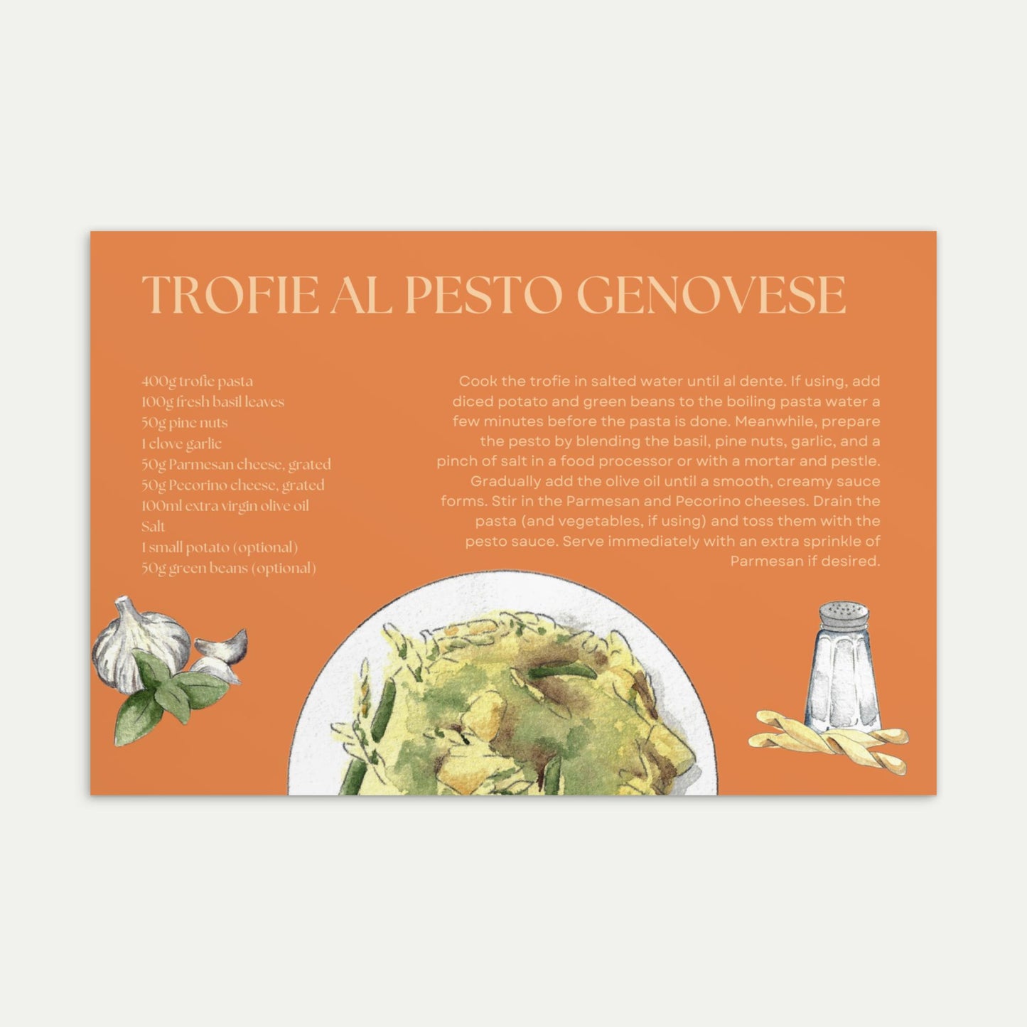 Trofie al Pesto Genovese