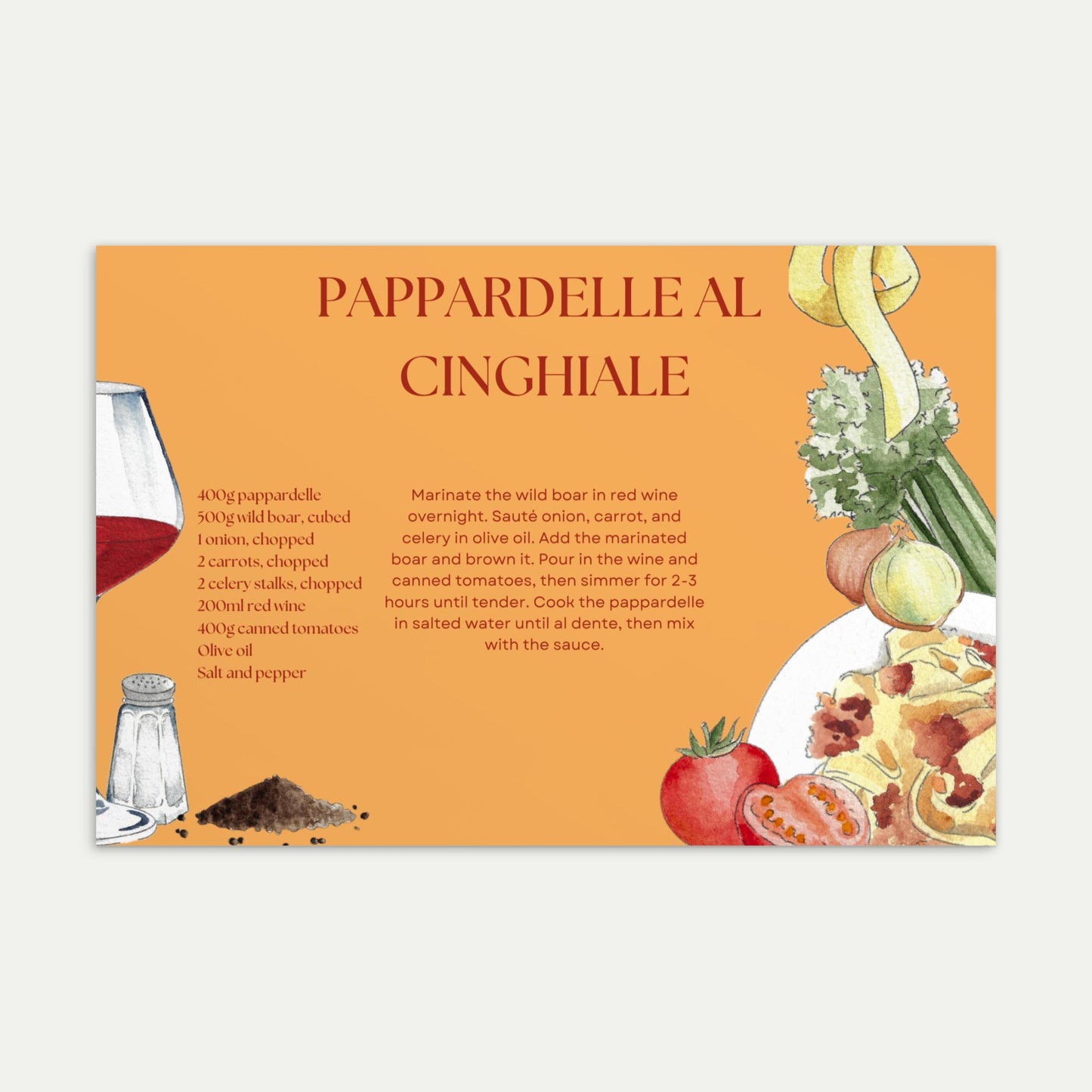 Pappardelle al Cinghiale