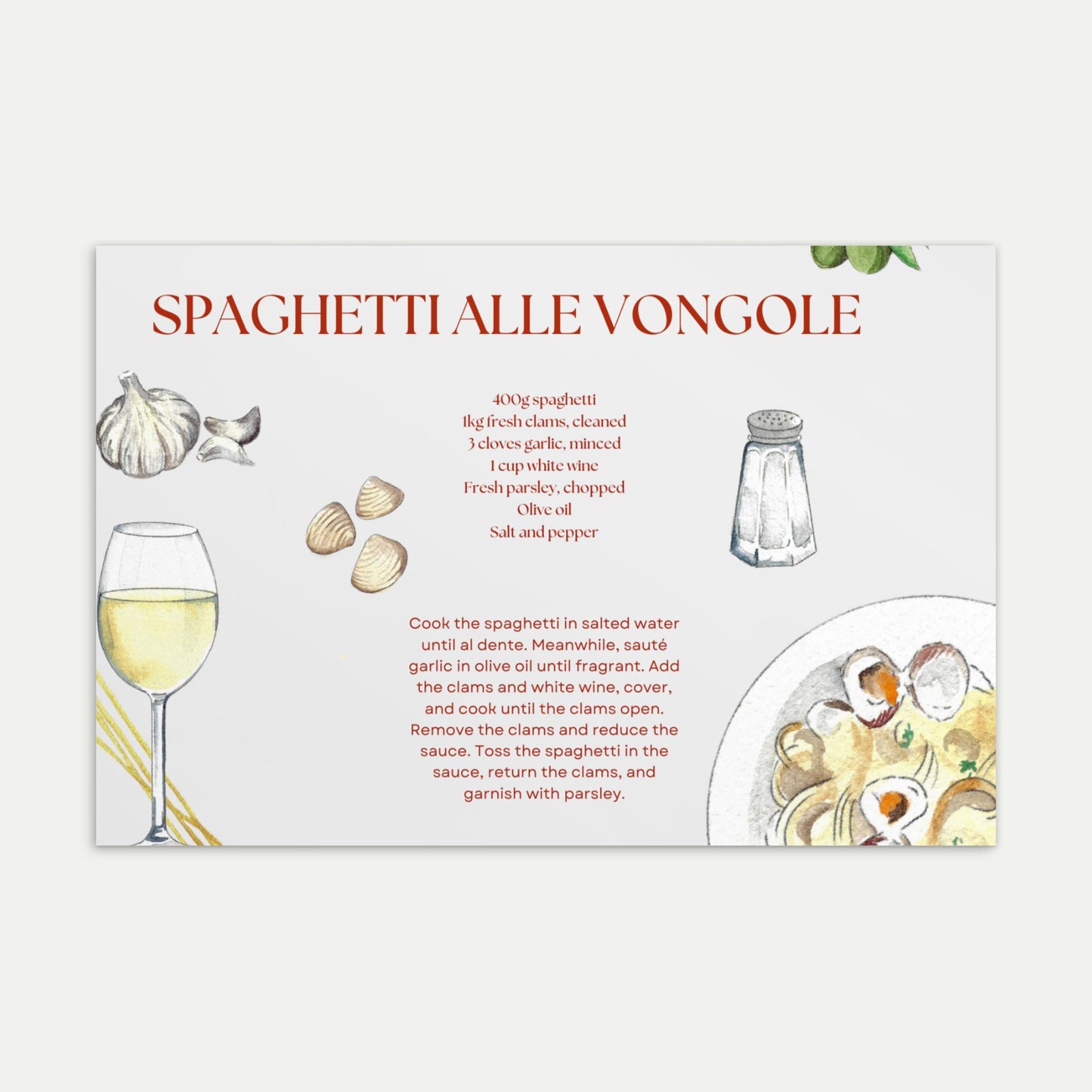 Spaghetti alle Vongole